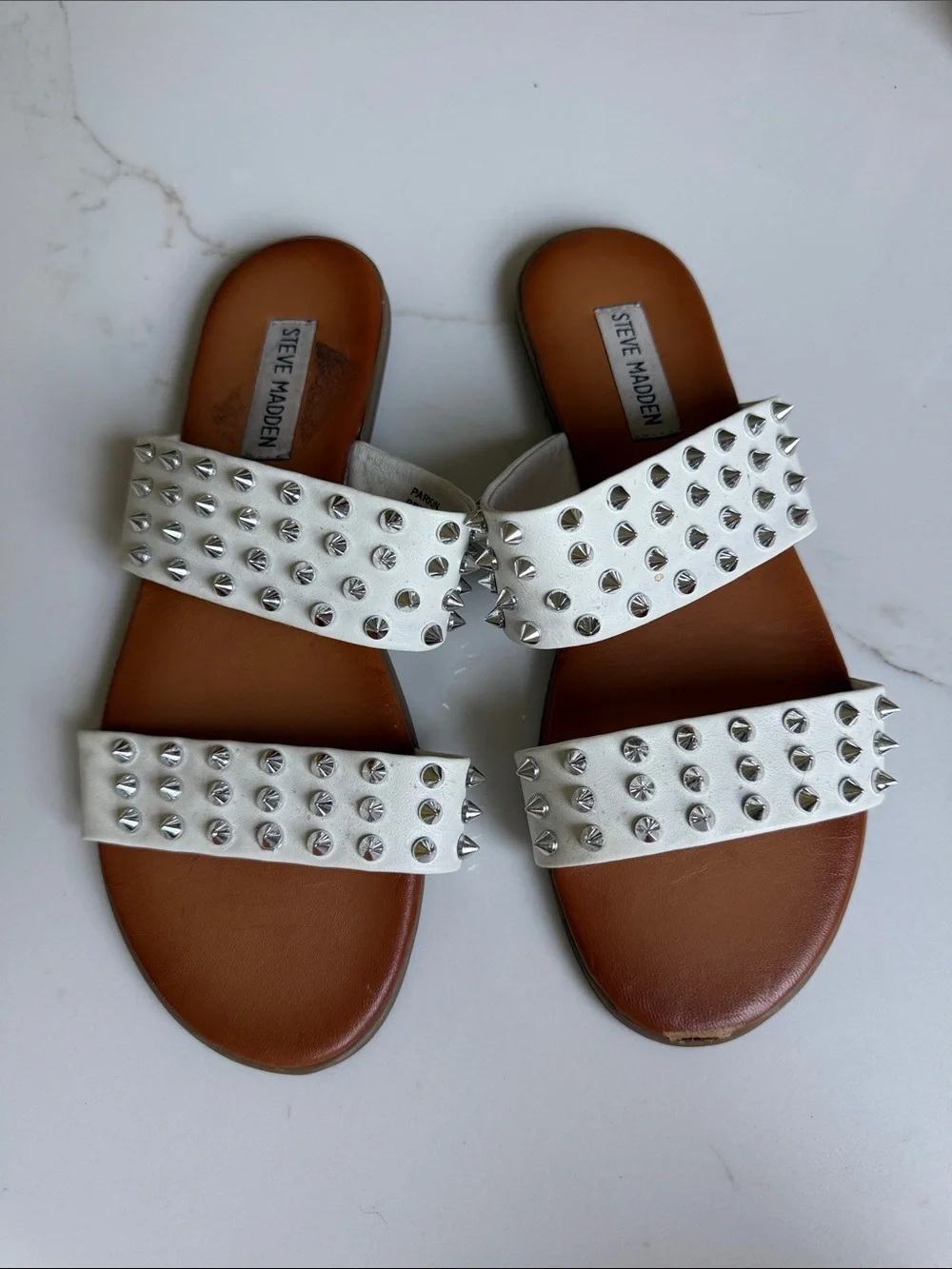 Steve Madden White Sandals